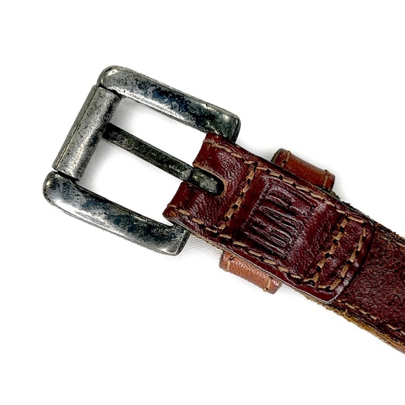 Gap Vintage Brown Big Braided Leather Belt - Picture 4 of 4